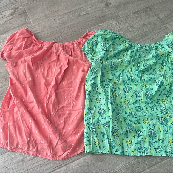 St. John's Bay Pink and Green Kids Tops Set - Picture 2 of 8